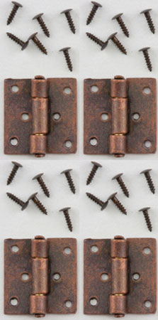 (image for) Butt Hinges w/ Nails Oil Rubbed Bronze 4pc