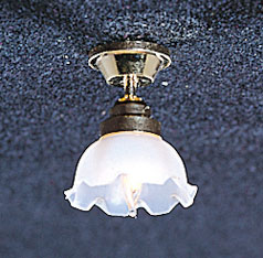 (image for) Fluted Shade Ceiling Fixture 12v