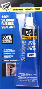 (image for) DAP 100% RTV Silicone Sealant White