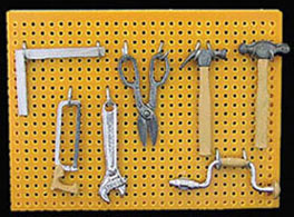 (image for) Peg Board w/ Tools Set