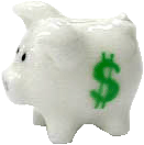 (image for) White Porcelain Piggy Bank