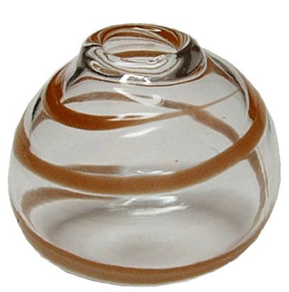 (image for) Brown Swirled Glass Southwest Vase