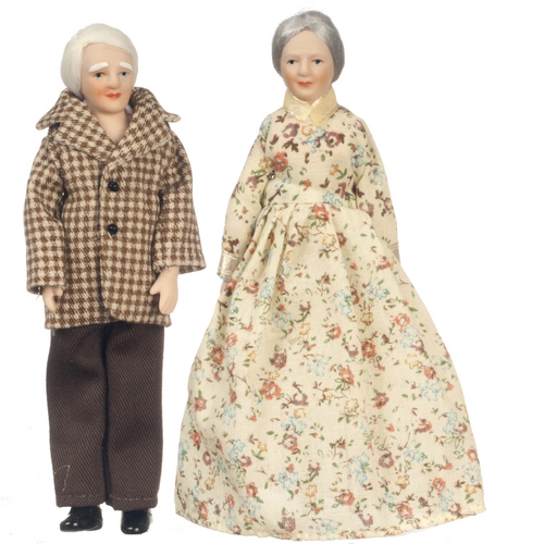 (image for) Modern Grandparents Porcelain Doll Set