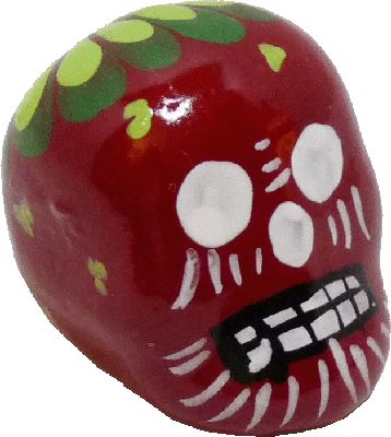 (image for) Day of Dead Painted Ceramic Skull Assorted Colors