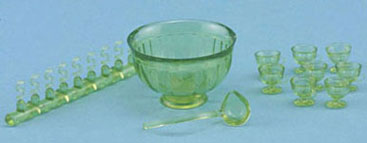 (image for) Punch Bowl Set - Green