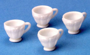 (image for) Table Cups White 4pc