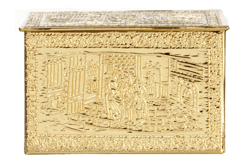 (image for) Brass Fireplace Log Box