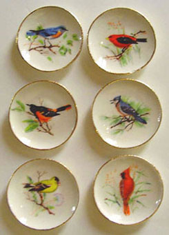 (image for) Bright Bird Plates 6pc