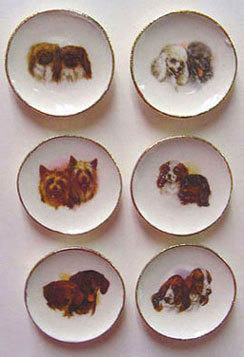 (image for) Dog Plates 6pc