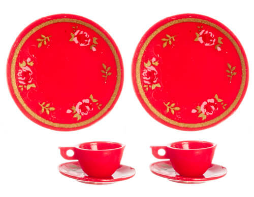 (image for) Red Dinnerware Set for 2