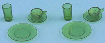 (image for) Dish Set - Green - 8pc