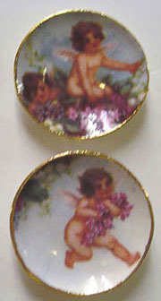 (image for) Cherub Plates 2pc