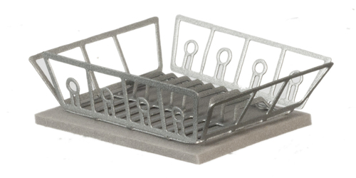 (image for) Silver Dish Drainer w/ Mat