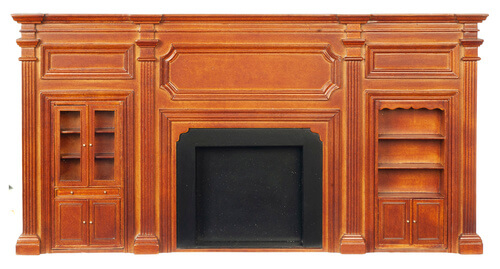 (image for) Fireplace Wall - Walnut