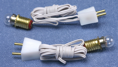 (image for) 12v Round Screw Base Bulbs w/ Sockets 2pc