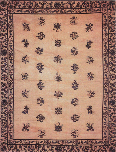 (image for) Antique Chinese Tan Turkish Rug