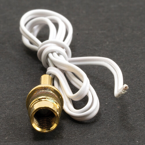 (image for) Screw Socket with 1/2in Stem & Leads