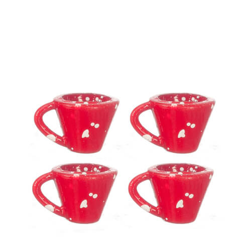 (image for) Red Splatter Cup 4pc