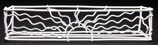 (image for) White Wrought Iron Sunrise Window Box