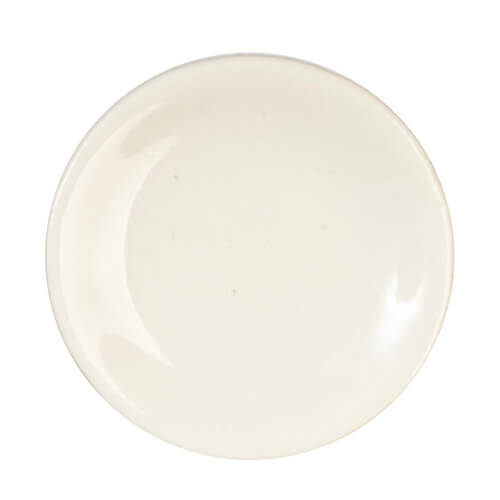 (image for) Plain Ceramic Plate 1in - White