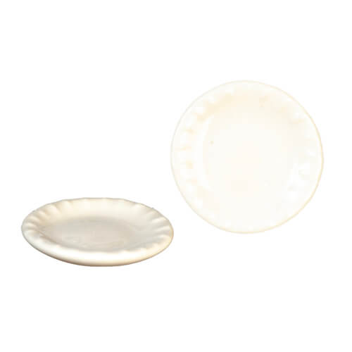 (image for) Ceramic Plate 3/4in - White