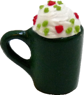 (image for) Christmas Green Mug w/ Whipped Topping