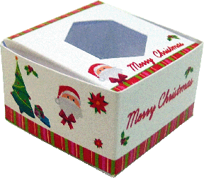 (image for) Christmas Cake Box w/ Window