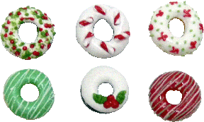 (image for) Christmas Decorated Donuts 6pc