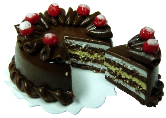 (image for) Sliced 3 Layer Chocolate Carmel Cake