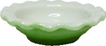 (image for) Ceramic Green Pie Plate Only