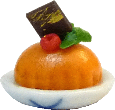 (image for) Pumpkin Panna Cotta w/ Chocolate Accent