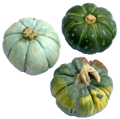 (image for) Green Pumpkin Gourds Set 3pc