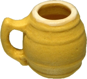 (image for) Ceramic Yellow Barrel Mug