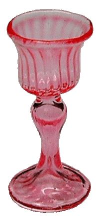 (image for) Crystal Pink Wine Glass