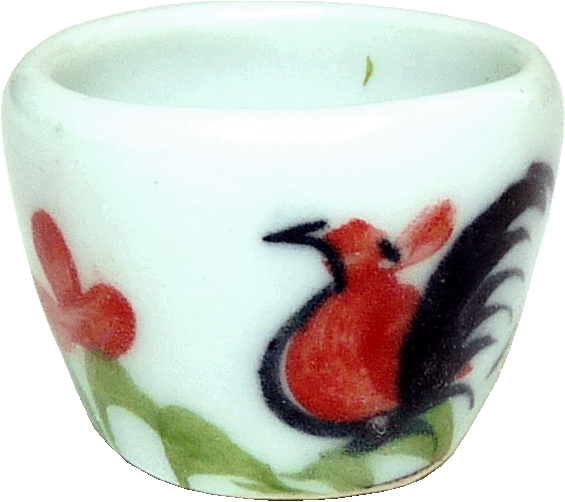 (image for) Ceramic Rooster Bowl - Tall