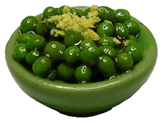 (image for) Peas in Green Bowl