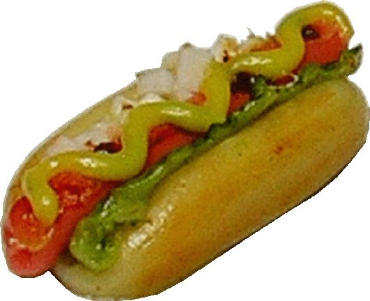 (image for) Hot Dog w/ Garnish