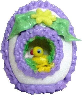 (image for) Panorama Egg - Purple Trim Chick