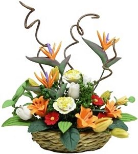 (image for) Bird-of-Paradise Floral in Basket