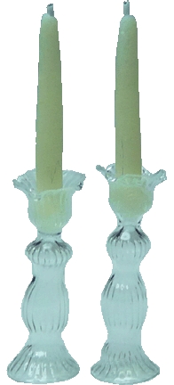 (image for) Candles in Glass Candle Holders