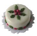 (image for) Christmas Floral Theme Cake