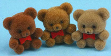 (image for) Flocked Bears 3pc