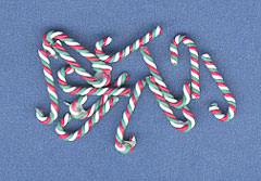 (image for) Candy Canes Red Green & White 12pc