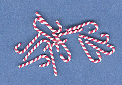 (image for) Candy Canes - Red & White - 12pc