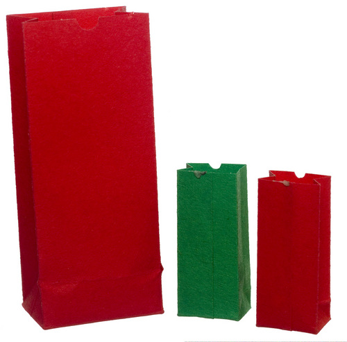 (image for) Holiday Plain Bags Red & Green Discontinued