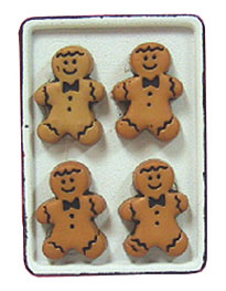 (image for) Gingerbread Men on Cookie Sheet