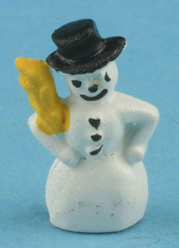 (image for) Snowman w/ Broom Figurine