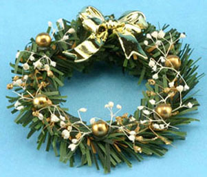 (image for) Wreath w/ Gold Bow