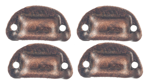 (image for) 4pc Victorian Drawer Pulls Bronze