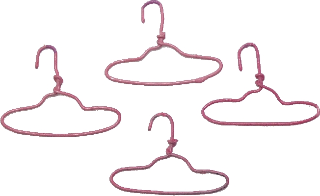 (image for) Pink Clothes Hangers 4pc